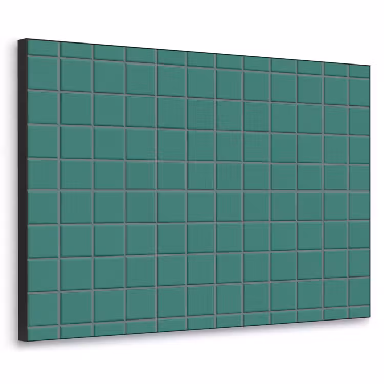 Patroon - Patroon - Smaragd Textielframe zwart klein 947 -3d