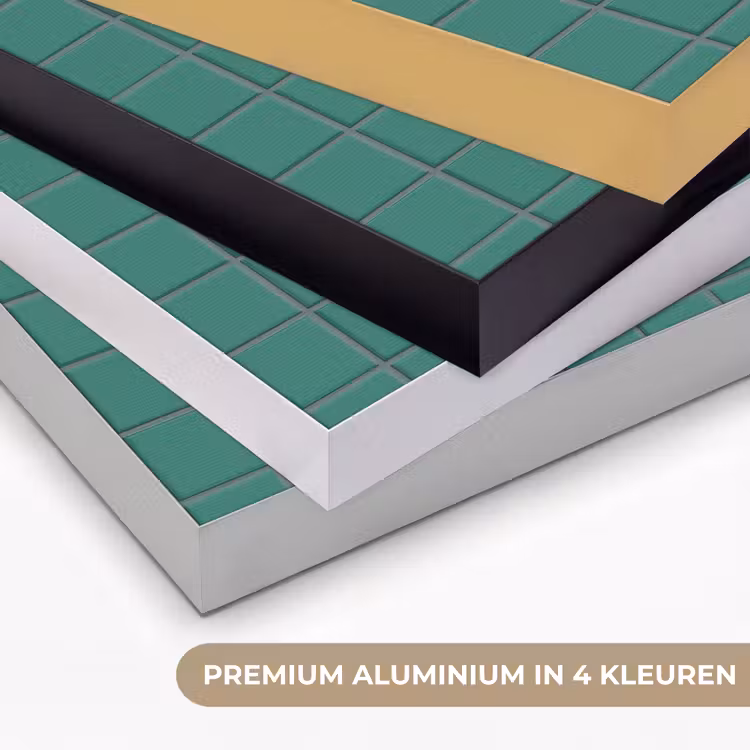 Patroon - Patroon - Smaragd Textielframe zwart klein 947 -USP_kleurenNL