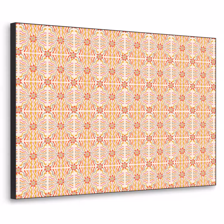 Patroon - Retro - Kleur Textielframe - compleet frame klein 947 -3d