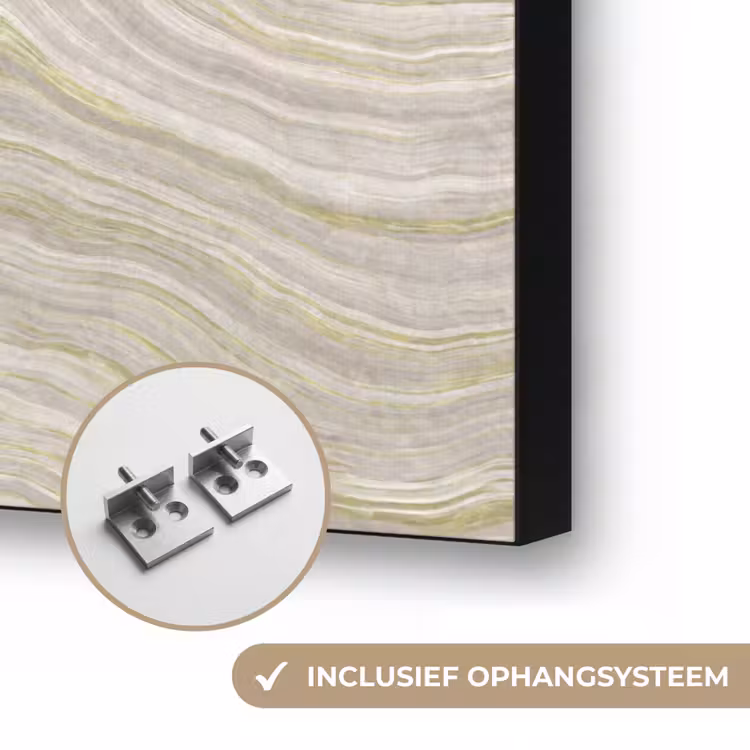 Patroon - Sereen - Groen Textielframe zwart klein 947 -USP_ophangsysteemNL