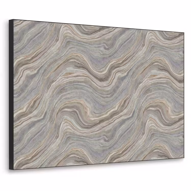 Patroon - Sereen - Paars - Groen Textielframe zwart klein 947 -3d