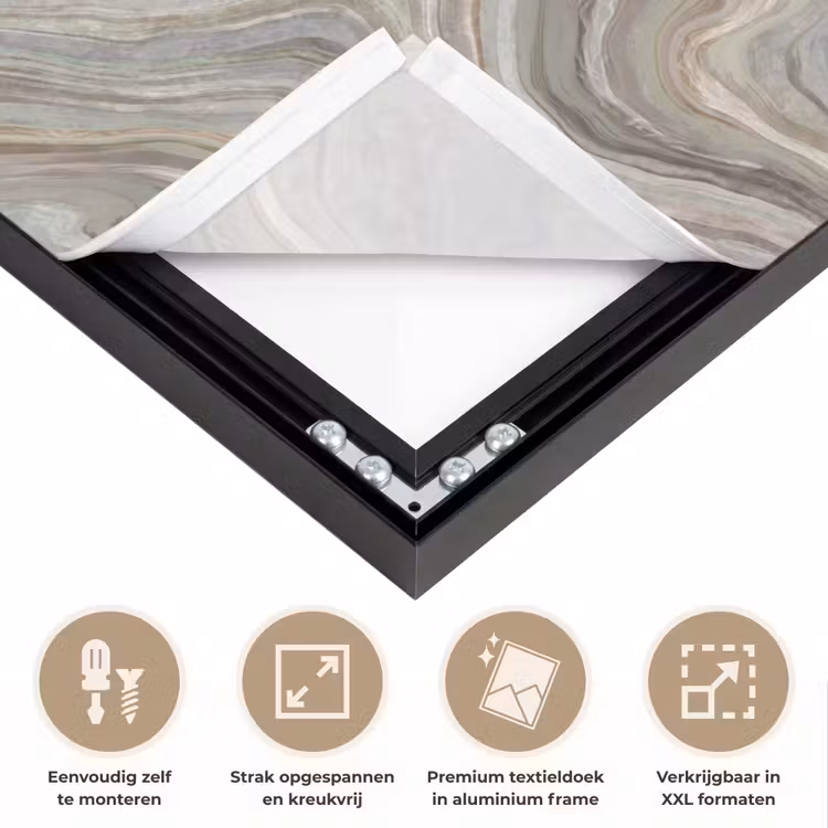 Patroon - Sereen - Paars - Groen Textielframe zwart klein 947 -USP_feed_closeupNL