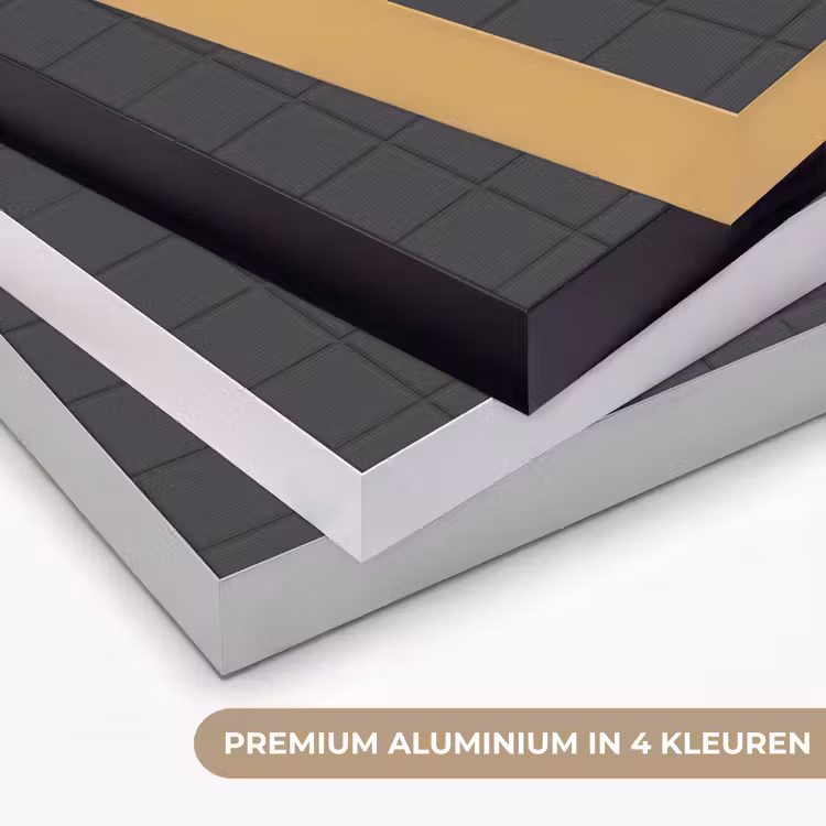 Patroon - Tegel - Antraciet Textielframe zwart klein 947 -USP_kleurenNL