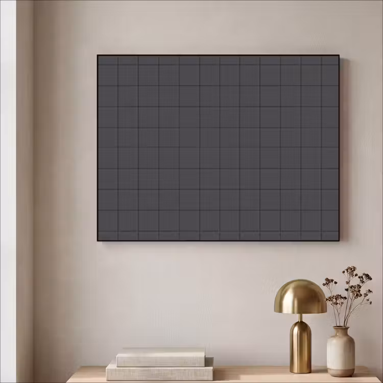 Patroon - Tegel - Antraciet Textielframe zwart klein 947 -sfeer2
