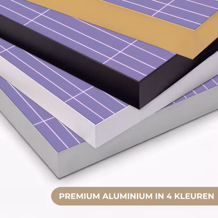 Patroon - Tegel - Lila Textielframe zwart klein 947 -USP_kleurenNL