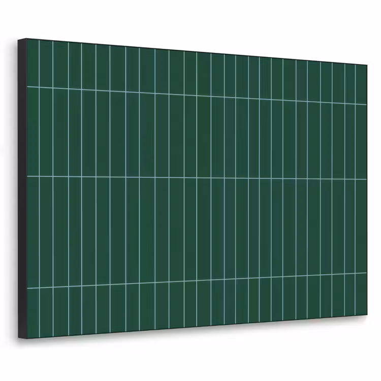 Patroon - Tegels - Donkergroen Textielframe zwart klein 947 -3d