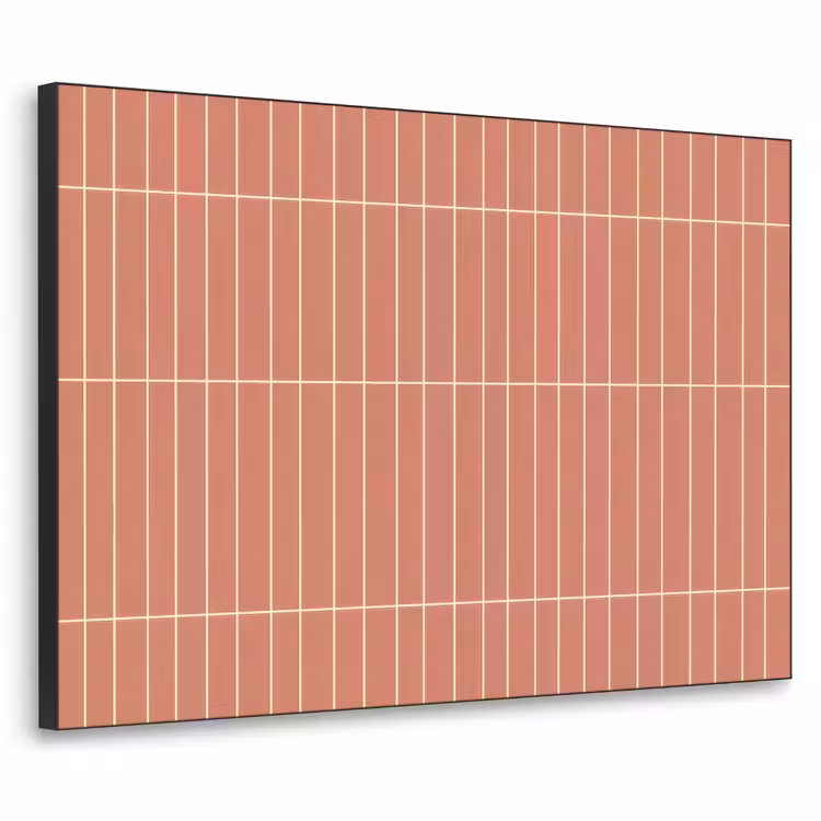 Patroon - Tegels - Terracotta Textielframe zwart klein 947 -3d