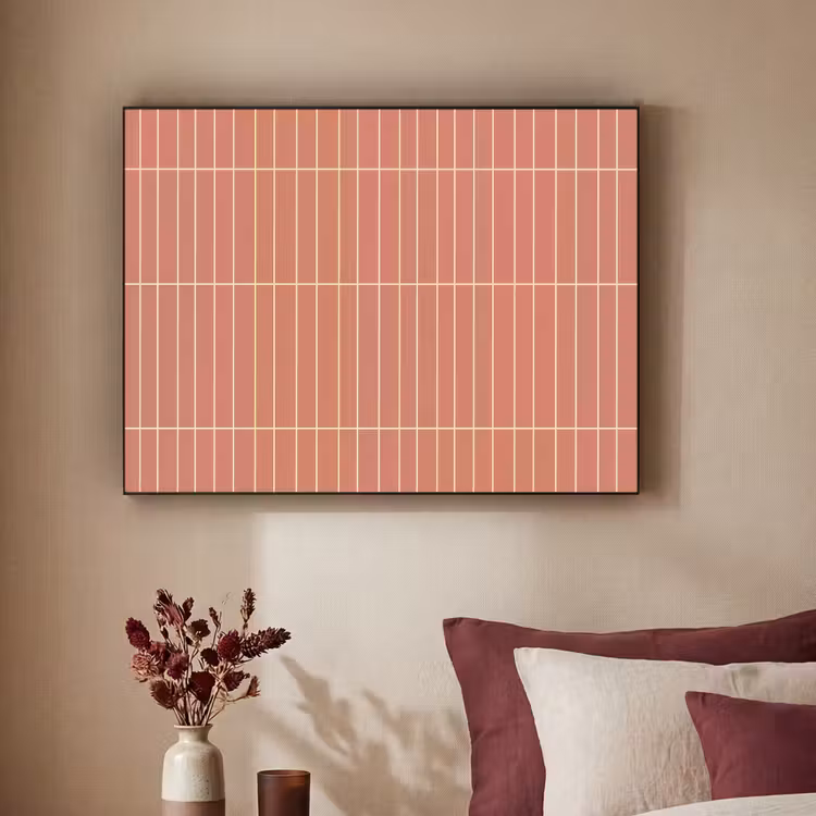 Patroon - Tegels - Terracotta Textielframe zwart klein 947 -sfeer1