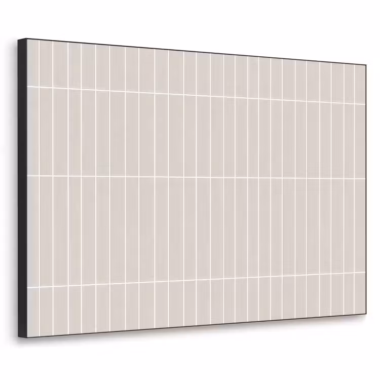 Patroon - Tegels - Zand Textielframe zwart klein 947 -3d