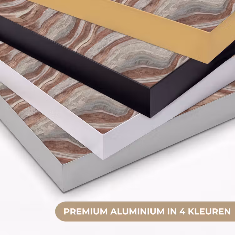 Patroon - Zandsteen - Travertijn Textielframe zwart klein 947 -USP_kleurenNL