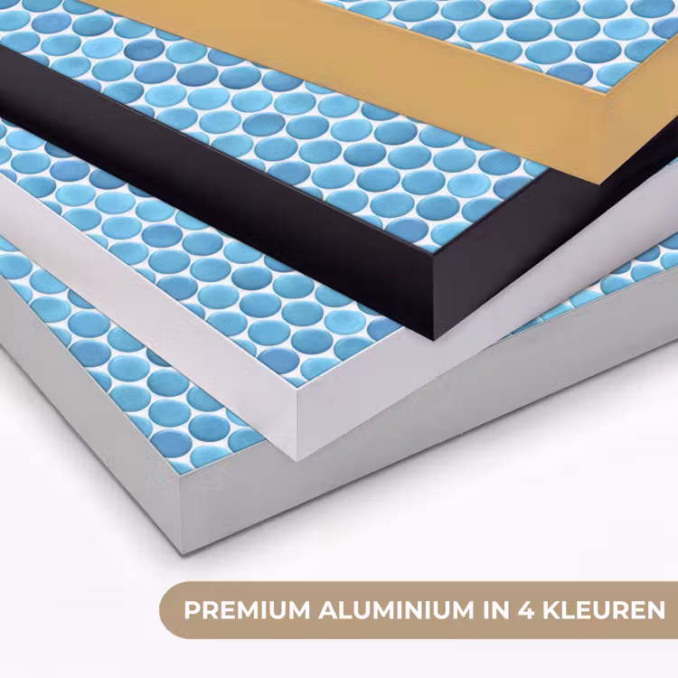 Penny - Mozaïek - Lichtblauw Textielframe zwart klein 947 -USP_kleurenNL
