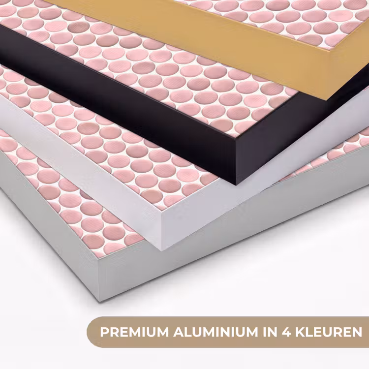 Penny - Mozaïek - Lichtroze Textielframe zwart klein 947 -USP_kleurenNL