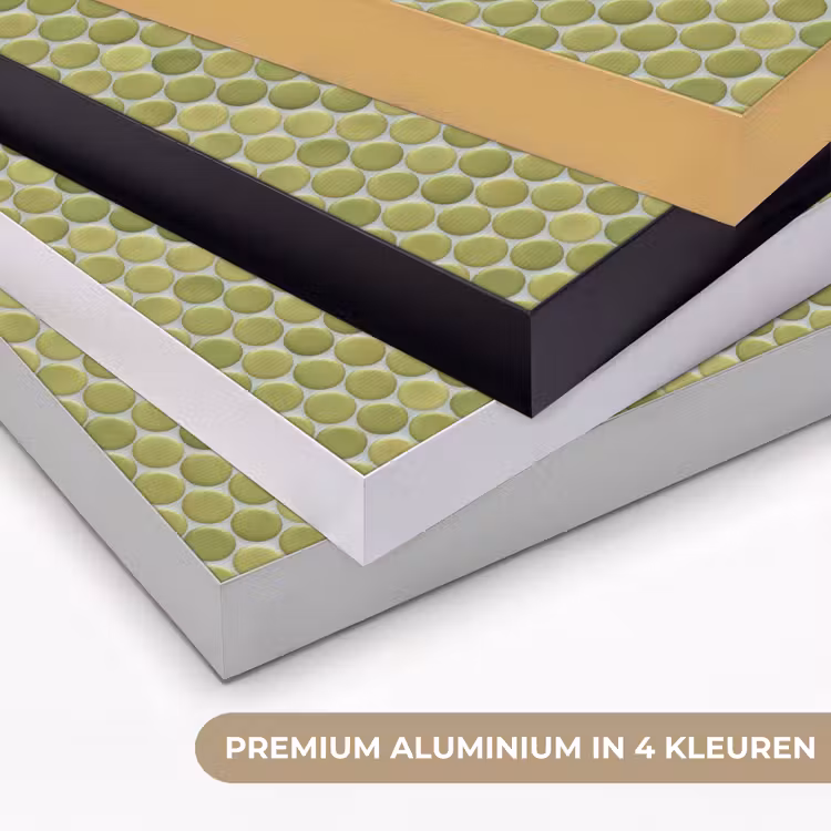 Penny - Mozaïek - Olijfgroen Textielframe zwart klein 947 -USP_kleurenNL