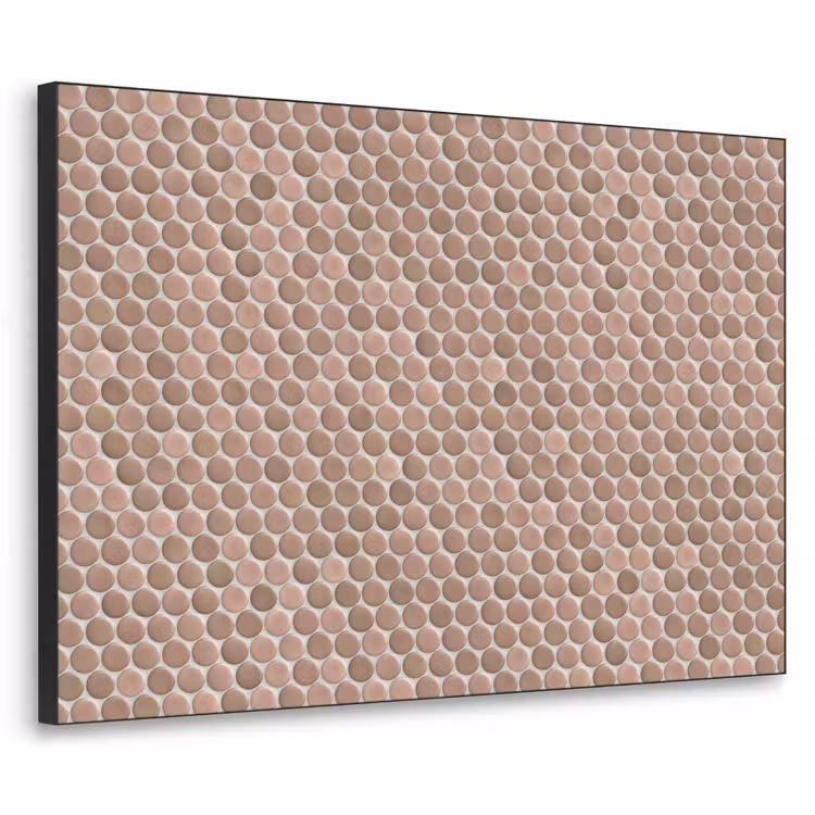 Penny - Mozaïek - Oudroze - Terracotta Textielframe zwart klein 947 -3d