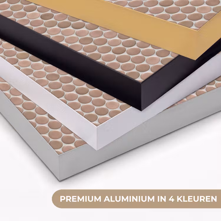 Penny - Mozaïek - Oudroze - Terracotta Textielframe zwart klein 947 -USP_kleurenNL