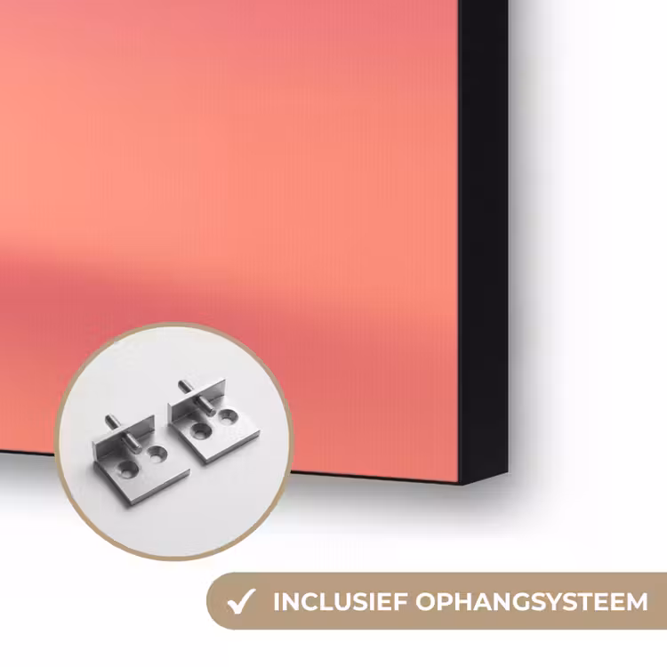 Peper - Disco - Rood - Glitter Textielframe zwart klein -USP_ophangsysteemNL