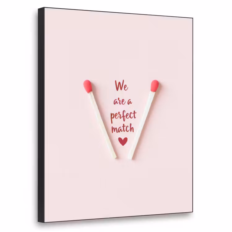 Perfect - Minimalistisch - Valentijn Textielframe - compleet frame klein -3d