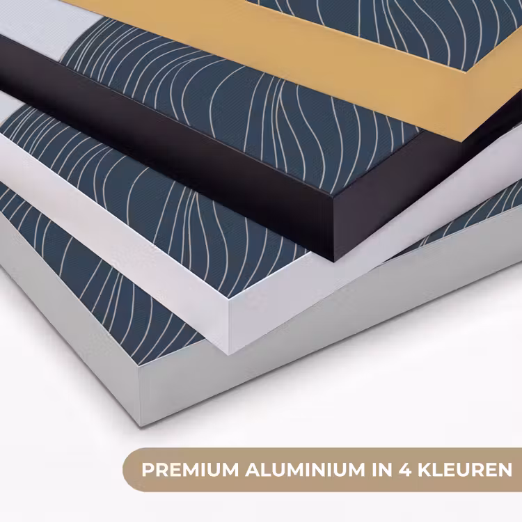 Persoon - Surfen - Oceaan - Natuur - Modern Textielframe zwart klein -USP_kleurenNL