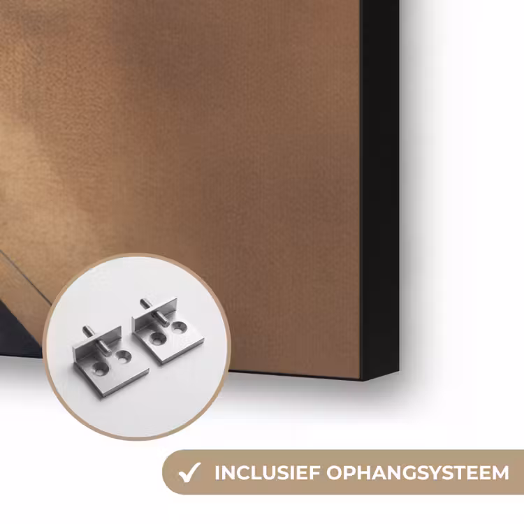 Piano - Toetsen - Abstract Textielframe zwart klein -USP_ophangsysteemNL