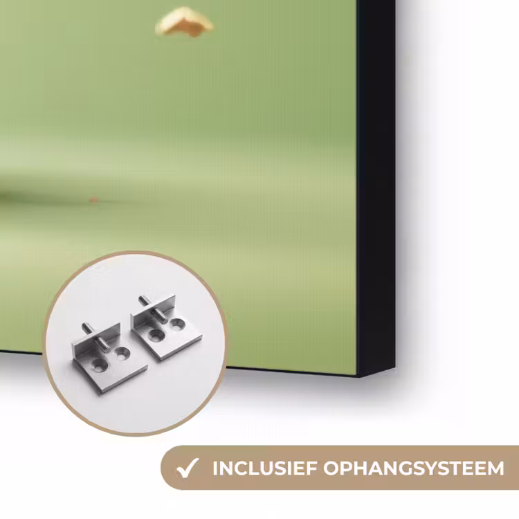 Pistache - Taart - Noten - Eten Textielframe zwart klein -USP_ophangsysteemNL
