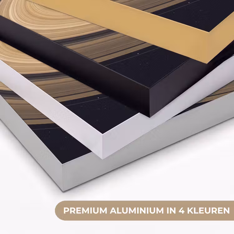 Art frame - Planeet - Ringen - Ruimte - Planeet - Ringen - Ruimte Textielframe zwart klein