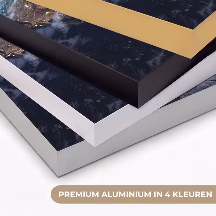 Art frame - Planeet - Ruimte - Kosmos - Planeet - Ruimte - Kosmos Textielframe zwart klein