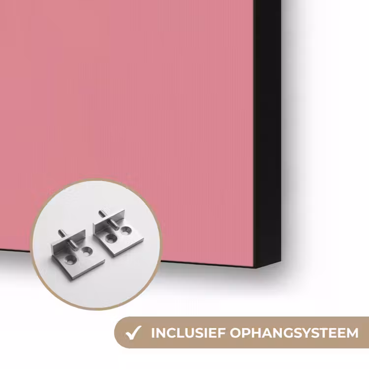 Plant - Bladeren - Stippen - Abstract Textielframe zwart klein -USP_ophangsysteemNL