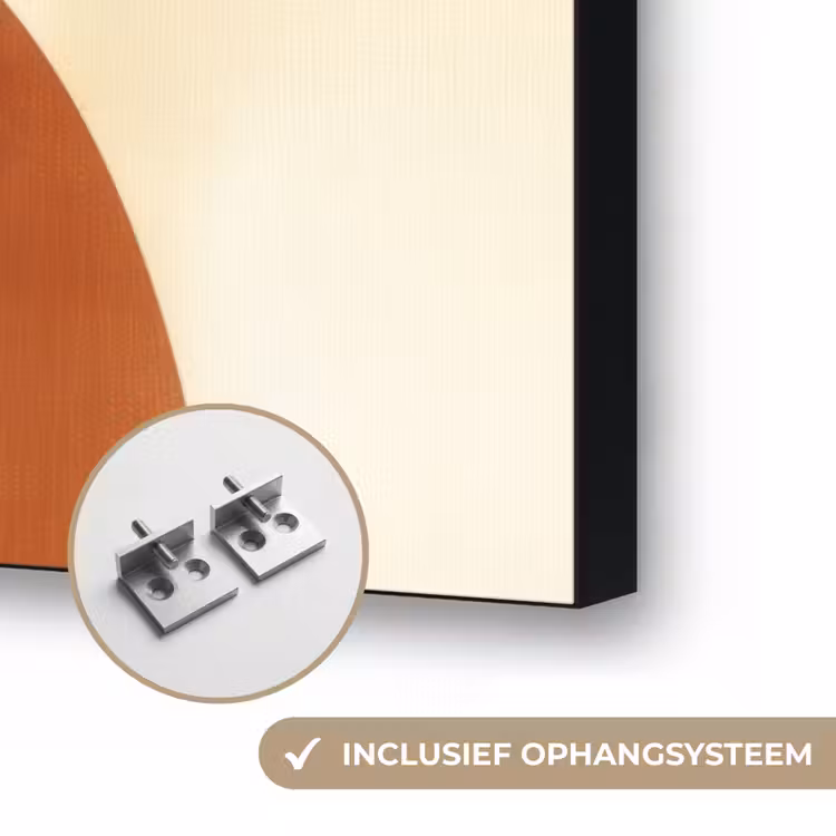 Planten - Abstract - Vormen Textielframe zwart klein -USP_ophangsysteemNL