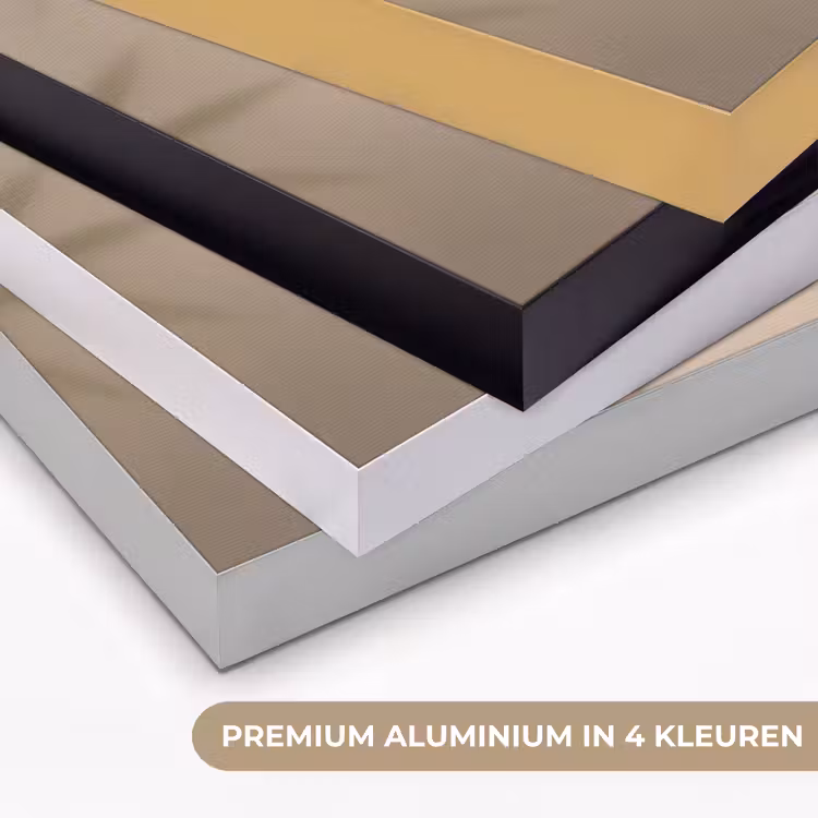 Planten - Bladeren - Natuur - Groen Textielframe zwart klein -USP_kleurenNL