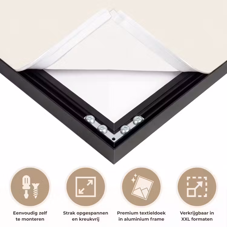 Platenspeler - Vinyl - Muziek - Minimalistisch - Groen Textielframe zwart klein -USP_feed_closeupNL
