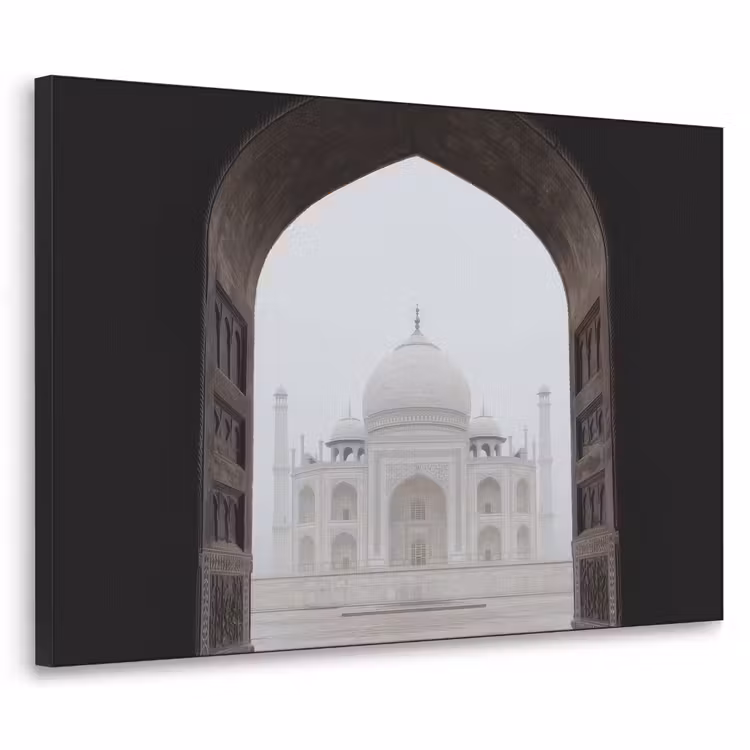 Poort - Symmetrische koepel - Minaretten - Moskee Textielframe - compleet frame klein -3d