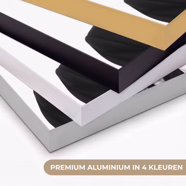 Portret - Pak - Roken - Zwart - Wit - Stoer Textielframe zwart klein -USP_kleurenNL
