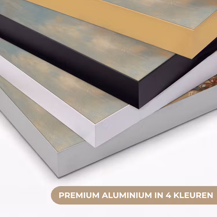Portret - Vlinder - Kleurrijk Textielframe zwart klein -USP_kleurenNL