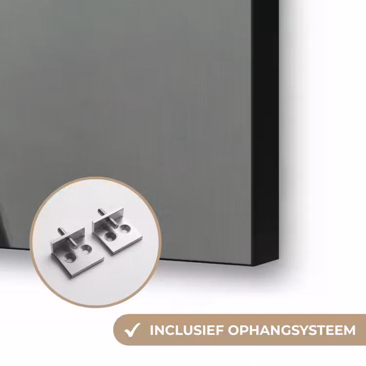 Portret - Vogels - Zwart Textielframe zwart klein -USP_ophangsysteemNL