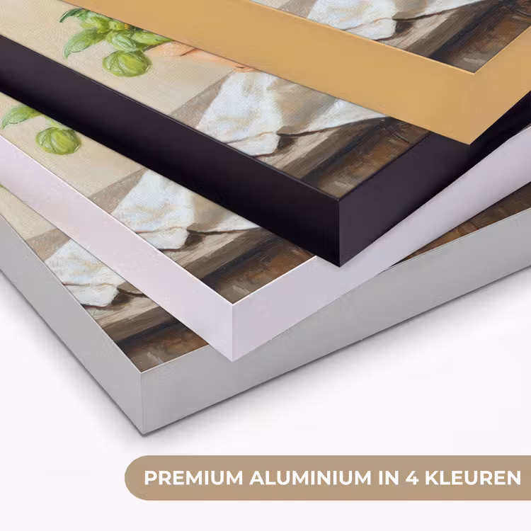 Potten - Kruiden - Hout Textielframe zwart klein -USP_kleurenNL