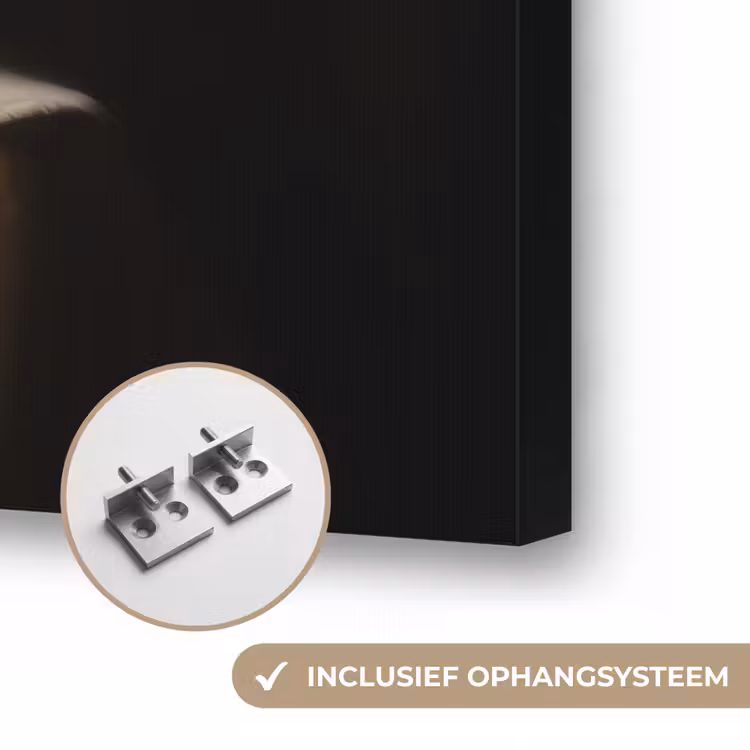 Prosecco - Bubbels - Sfeervol - Drank Textielframe zwart klein -USP_ophangsysteemNL