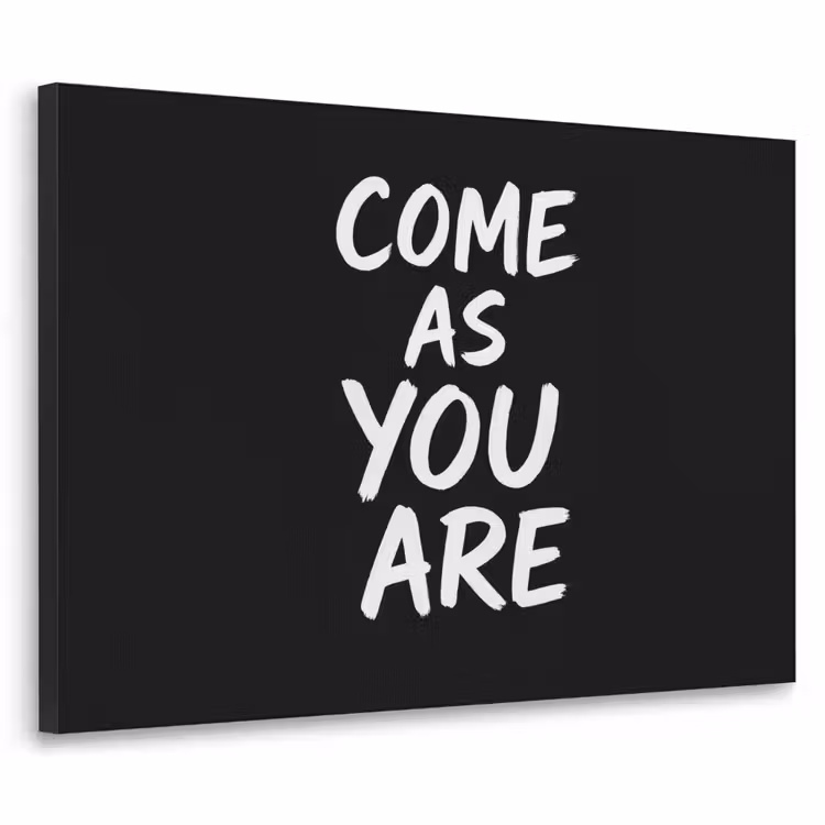 Quote - Zwart - Simpel Textielframe - compleet frame klein -3d