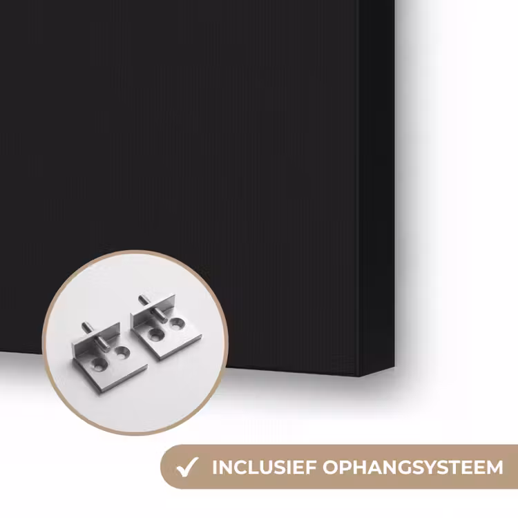 Quote - Zwart - Simpel Textielframe zwart klein -USP_ophangsysteemNL