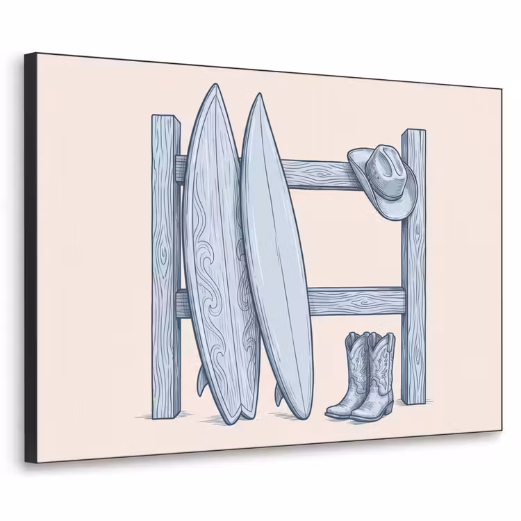 Recreatie - Kleding - Avontuur - Illustratie - Zomer Textielframe zwart klein -3d