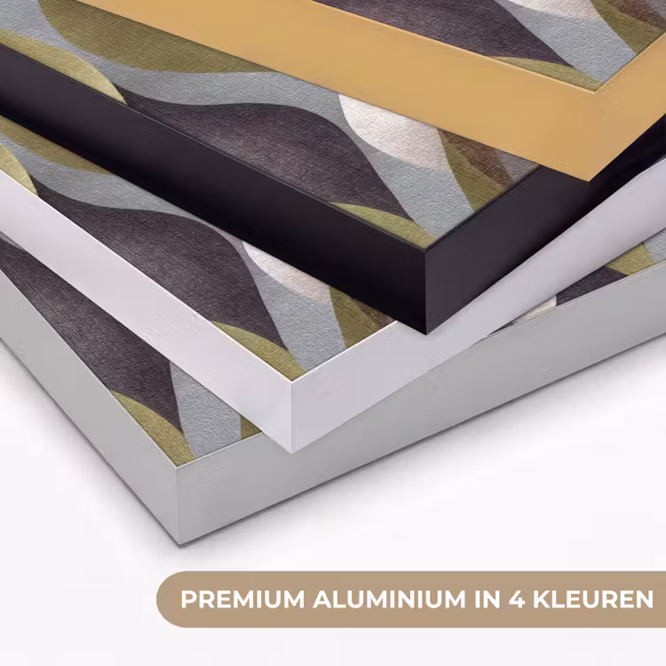 Retro - Banen - Kleurrijk Textielframe zwart klein 947 -USP_kleurenNL