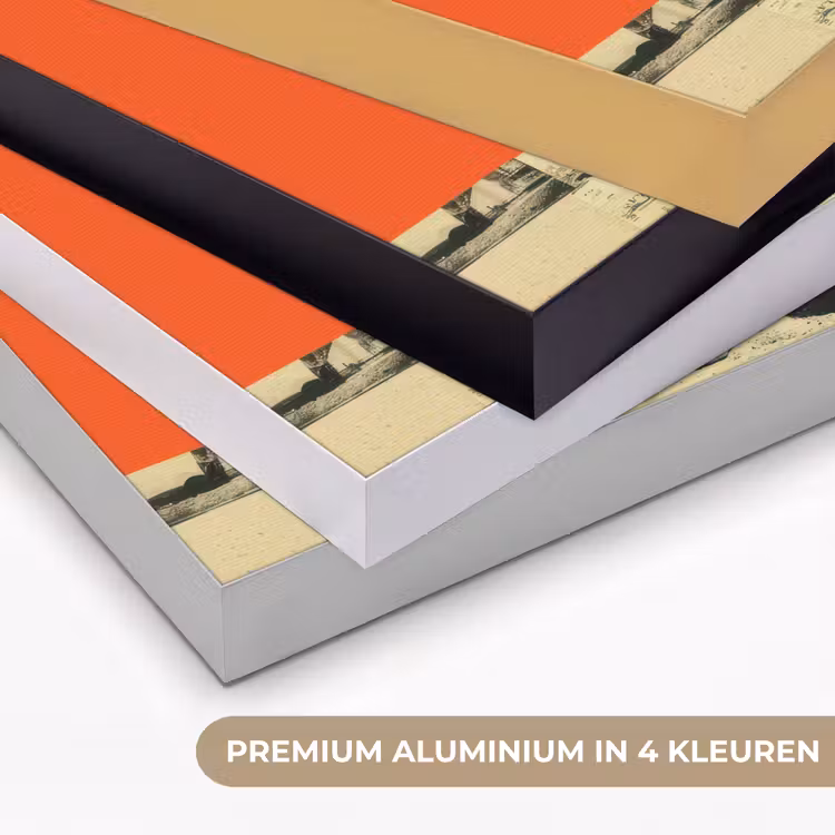 Retro - Jongen - Hond - Rood - Groen Textielframe zwart klein -USP_kleurenNL