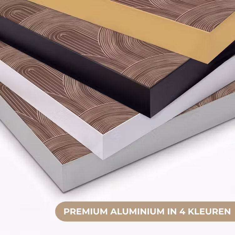 Ritmisch - Effect - Bruin Textielframe zwart klein 947 -USP_kleurenNL