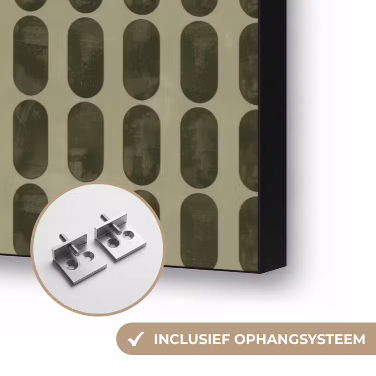 Ritmisch - Effect - Groen Textielframe zwart klein 947 -USP_ophangsysteemNL