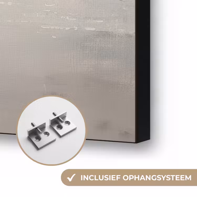 Roeiboot - Zee - Horizon Textielframe zwart klein -USP_ophangsysteemNL
