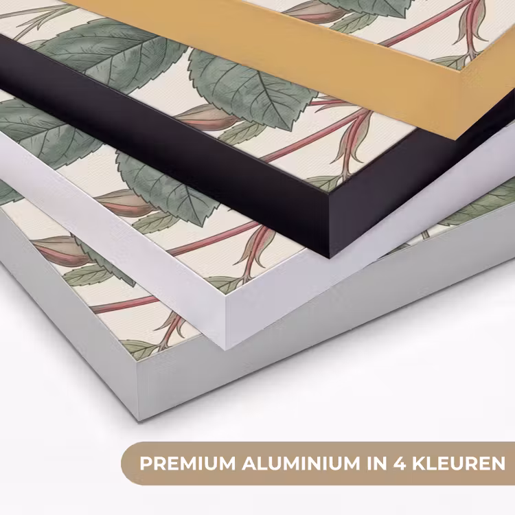 Romantisch - Design - Kleurrijk Textielframe zwart klein -USP_kleurenNL