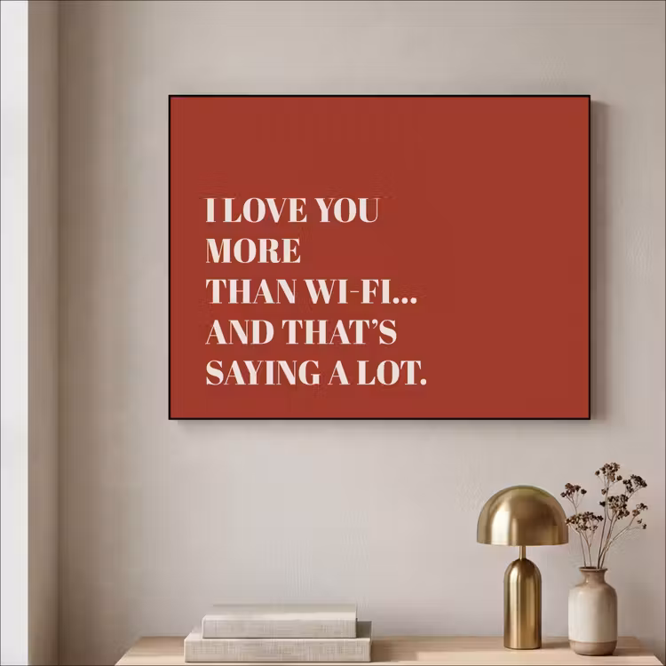 Rood - Quote - Liefde Textielframe - compleet frame klein -sfeer2