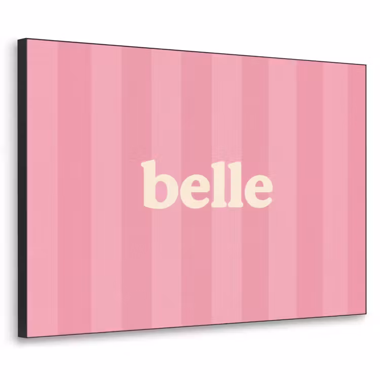 Roze - Gestreept - Belle Textielframe - compleet frame klein -3d