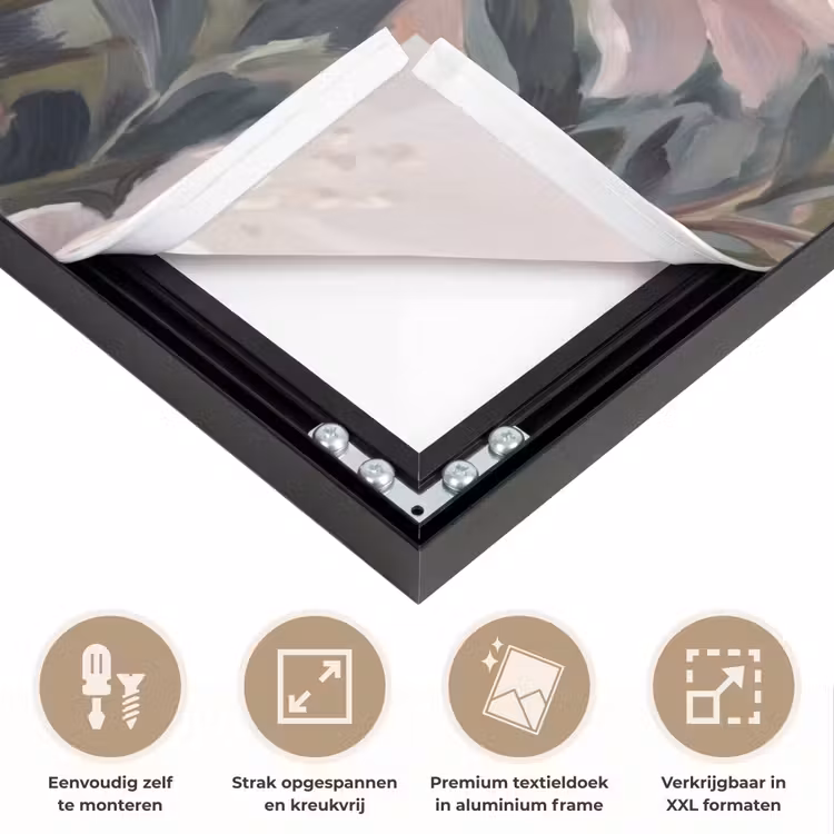 Rozen - Illustratie - Roze Textielframe zwart klein -USP_feed_closeupNL