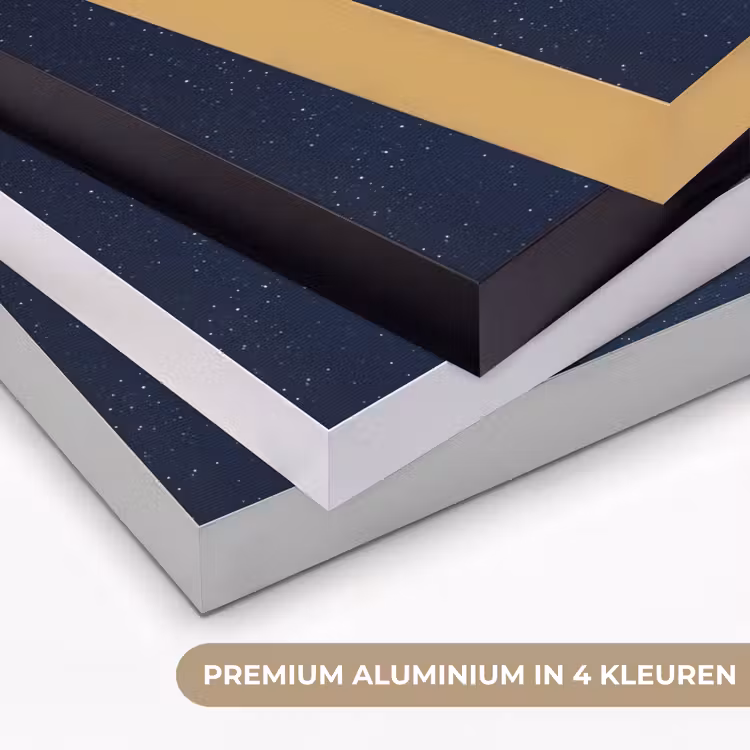 Ruimte - Maan - Kosmos Textielframe zwart klein -USP_kleurenNL