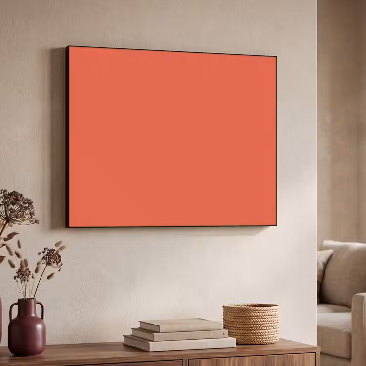 Rustic - Clay - Oranje Textielframe zwart klein 947 -sfeer3